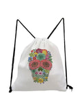 Halloween Skull Shoe Bag Soft Travel Handbag