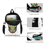 Mexican Sugar Skull School Bag Big Capacity Backpack Laptop 15 Inch