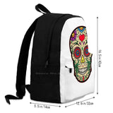 Mexican Sugar Skull School Bag Big Capacity Backpack Laptop 15 Inch