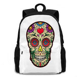 Mexican Sugar Skull School Bag Big Capacity Backpack Laptop 15 Inch