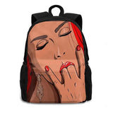 Fingers Travel Laptop Bagpack Bags Fingers... Wank Erotic Art