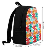 Floral Pattern Backpacks Bag - Colorful Design
