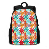 Floral Pattern Backpacks Bag - Colorful Design