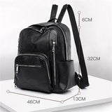 Women Leather Backpack Shoulder Bag Casual Purse