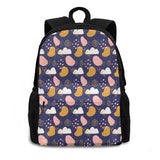 Lovely Flower Pattern Laptop Backpack Unicorn Design