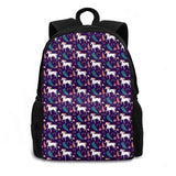 Unicorn And Flowers Laptop School Bag Magical Unicorns