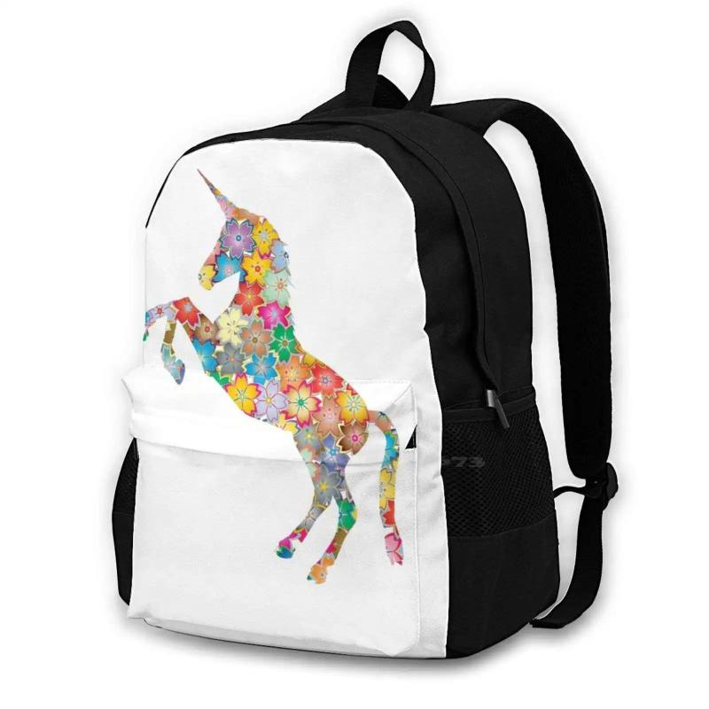 Unicorn School Bags For Teenage Girls Laptop Travel Bags