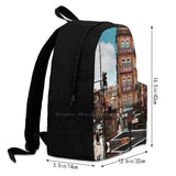 Vintage Postage Bag Backpack Lisbon Portugal Soccer