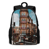 Vintage Postage Bag Backpack Lisbon Portugal Soccer