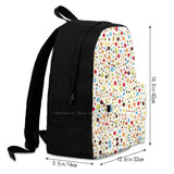 Colorful Flowers Backpack for Men Women Girls Teenage