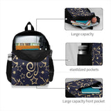 Unicorn Stars Navy Metallic School Bag Backpack Laptop 15 Inch