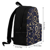Unicorn Stars Navy Metallic School Bag Backpack Laptop 15 Inch
