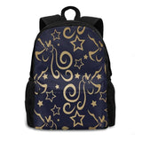 Unicorn Stars Navy Metallic School Bag Backpack Laptop 15 Inch