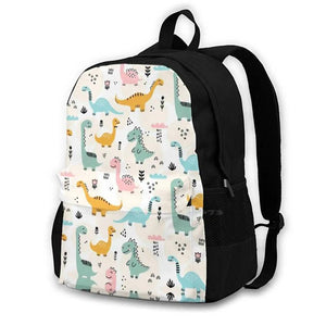 Dino Cartoon Backpack For School Travel Laptop Bag