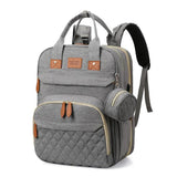 Outting Folding Mummy Bag Diaper Bag Large Capacity Backpack