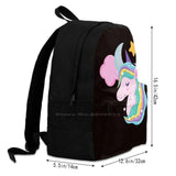 Unicorn Star Half Moon Backpacks For Women
