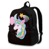 Unicorn Star Half Moon Backpacks For Women