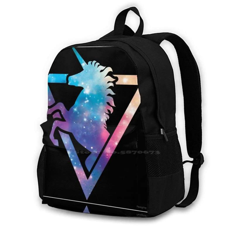Galaxy Unicorn School Bags For Teenage Girls Laptop Travel Bags