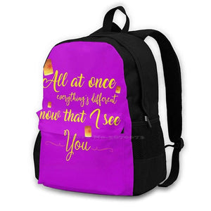 Tangled Lanterns Backpack - Everything's Different Now That I See Yo