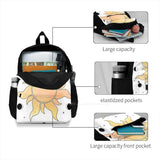 Tangled Sun Moon Stars School Bag Big Capacity Backpack Laptop 15 Inch