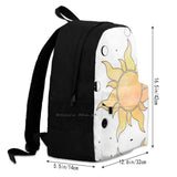 Tangled Sun Moon Stars School Bag Big Capacity Backpack Laptop 15 Inch