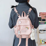 Women Nylon Backpack Convertible Shoulder Bags Ladies Casual Daypack