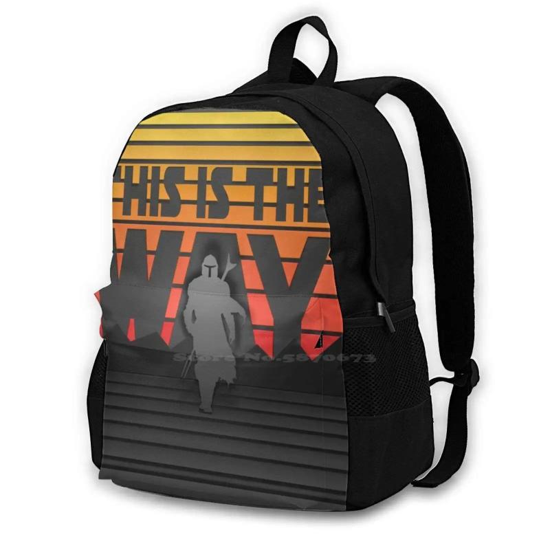 Paper Art 3D Poster - This Is The Way Arrivals Satchel Schoolbag Bags Backpack B