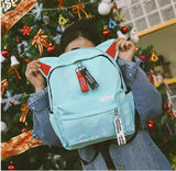Cat Ear Cartoon School Backpack Canvas Rucksack Girls Satchel Bags