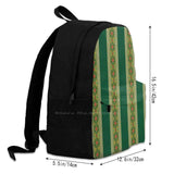 Stripes 3D Print Backpack Casual Bag Ice Princess Anna