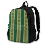 Stripes 3D Print Backpack Casual Bag Ice Princess Anna