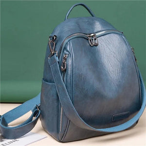 Women's PU Backpack Schoolbag Rucksack Girl Shoulder Bagpack