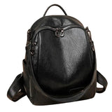 Women's PU Backpack Schoolbag Rucksack Girl Shoulder Bagpack