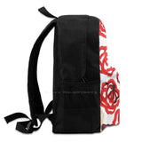 Red Rose Romance Floral Laptop Bagpack