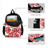 Red Rose Romance Floral Laptop Bagpack