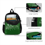 Girls Shenanigans 3D Print Backpack Casual Bag Saint Patricks