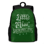 Girls Shenanigans 3D Print Backpack Casual Bag Saint Patricks