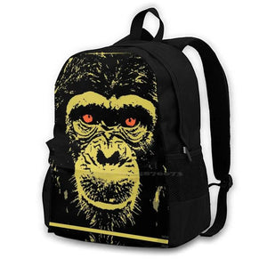 Chimpanzee-4 Laptop Travel School Bag - Men Women Teens
