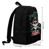 Pirate Caribbean Princess Backpack Student School Laptop Travel Bag
