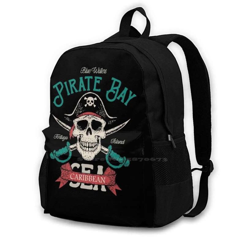 Pirate Caribbean Princess Backpack Student School Laptop Travel Bag