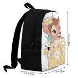 Forest Prince 3D Print Backpack Deer Fanart Casual Bag