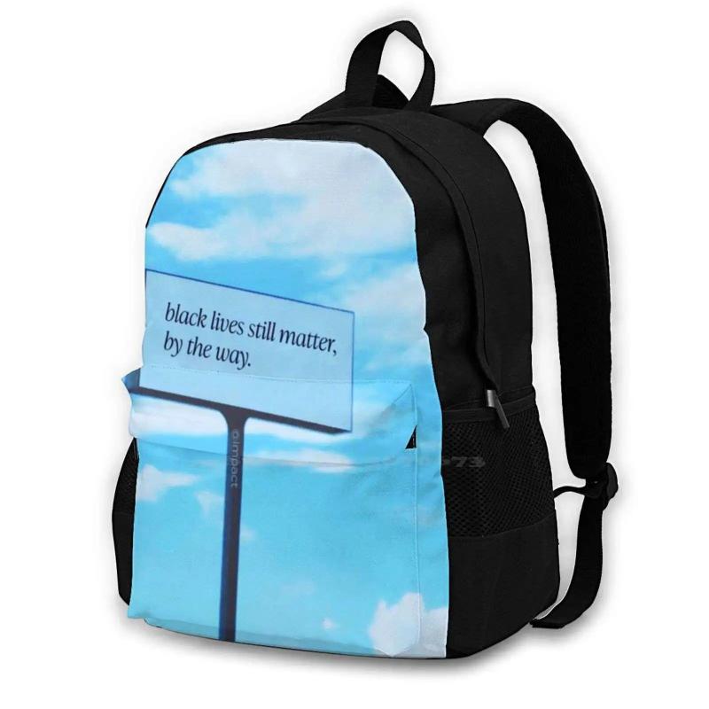 Lives Still Matter Backpack Student School Laptop Travel Bag