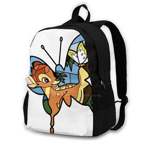 Spring Butterfly Fawn Laptop Bagpack - Spring Love Travel Bags