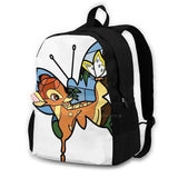 Spring Butterfly Fawn Laptop Bagpack - Spring Love Travel Bags