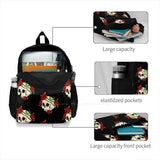 Skulls And Roses Laptop Travel School Bags