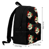 Skulls And Roses Laptop Travel School Bags