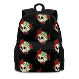 Skulls And Roses Laptop Travel School Bags