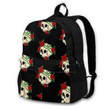 Skulls And Roses Laptop Travel School Bags