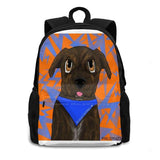Chewie School Bags For Teenage Girls Laptop Travel Bags Pitbull Dog Portrait