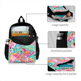 Flamingo 3D Print Backpack Casual Bag Summery Vibrant