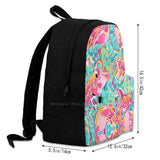 Flamingo 3D Print Backpack Casual Bag Summery Vibrant